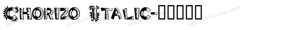 Chorizo Italic字体转换